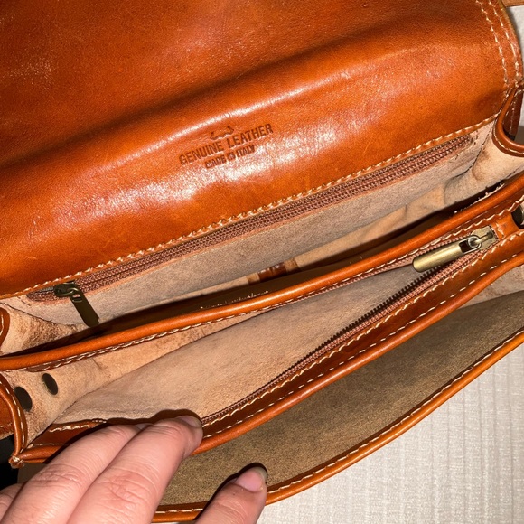 GENUINE LEATHER MADE IN ITALY CROSSBODY BAG - Picture 13 of 15